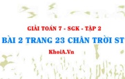 Bài 2 trang 23 Toán 7 Chân trời sáng tạo Tập 2